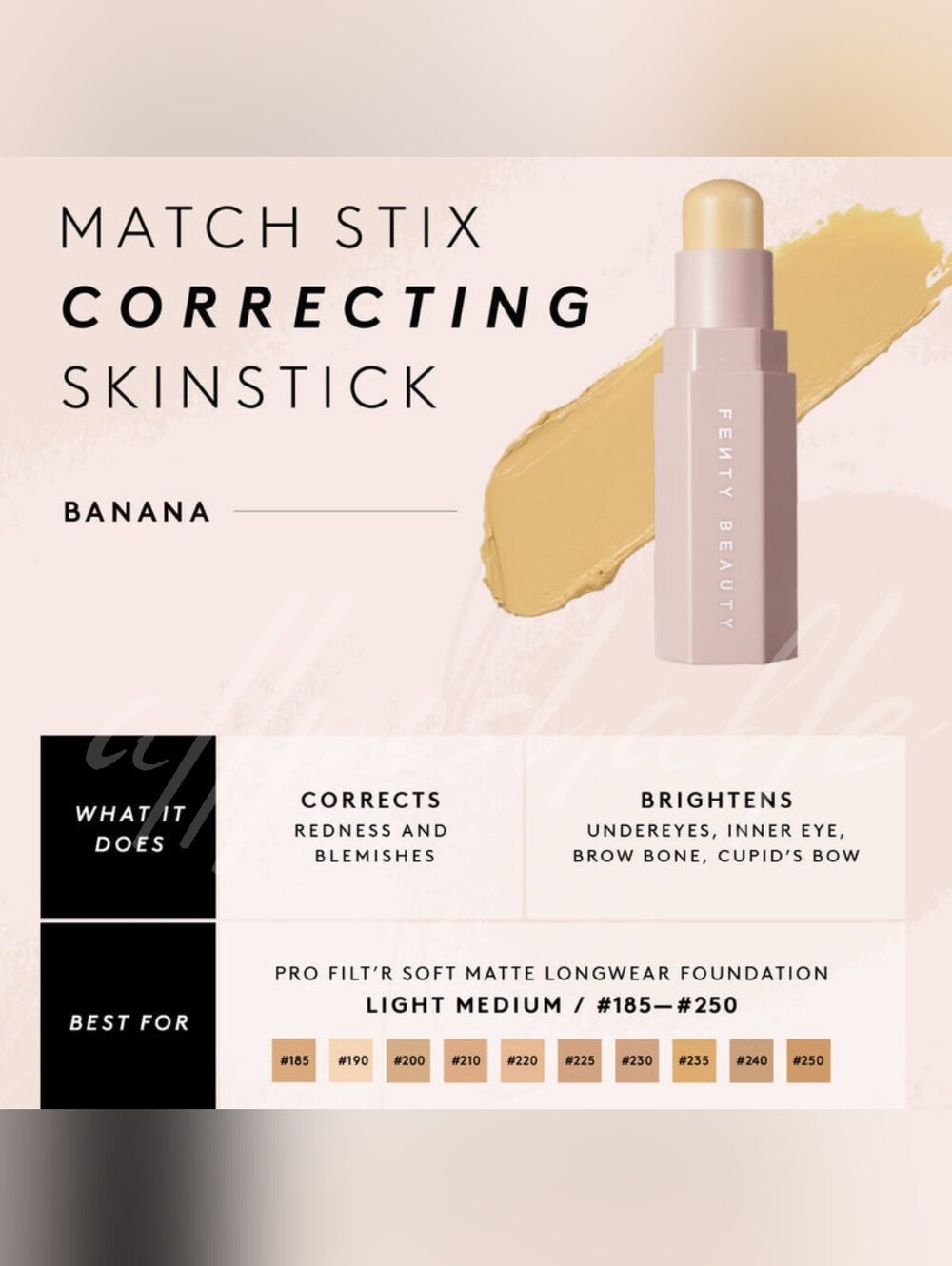 Fenty Beauty Match Stix - Correcting Skinstick in Bananas